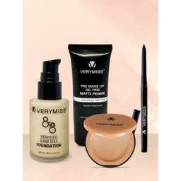 Verymiss Perfect Daily Wear Makeup Combo - Foundation + Compact + Primer + Kajal-picture-12