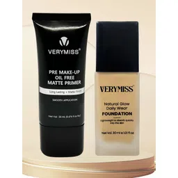 VERYMISS Set Of 2 Daily Wear Foundation- 30 ml- Medium Tone & Oil Free Matte Primer- 20 ml-picture-25