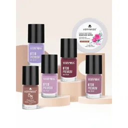 VERYMISS Set Of 5 Trending Nail Polish - 6 ml Each With Nail Polish Remover Wipes - 14-picture-34
