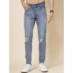 VESTIDO MODAS Men Slim Fit Mid-Rise Mildly Distressed Light Fade Stretchable Jeans-picture-20