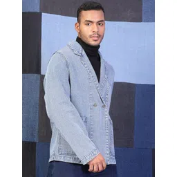 VESTIDO MODAS Pure Cotton Single Breasted Blazer image 3