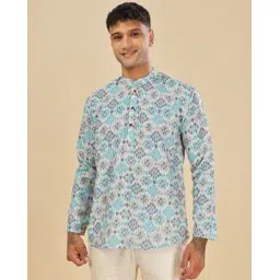 vestirio Men Printed Regular Fit Short Kurta-picture-50