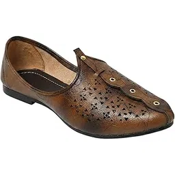 vestra aura Orion Men's Ethnic Mojari Premium Handmade Traditional Footwear Laser Cuts-picture-36