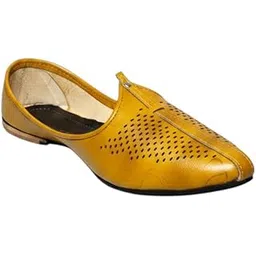 Vestra Aura Ventura Men's Ethnic Mojari Premium Handmade Traditional Footwear Laser Cuts-picture-15