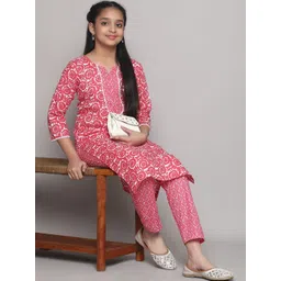 Vetrokart Girls Ethnic Motifs Printed Kurta with Trousers-picture-16