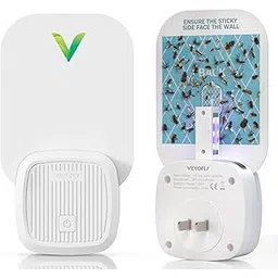 VEYOFLY Trap Flying Insects Plug, Flies Fruit Indoor, Home Safe, Anti Insect Light, Mosquito Trap, Fruit Flies, Gnats, Fleas, Odorless (1 Devices + 3 Refills)-picture-28