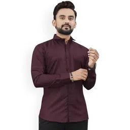 VFG Slim Fit Spread Collar Cotton Shirtrt-picture-36
