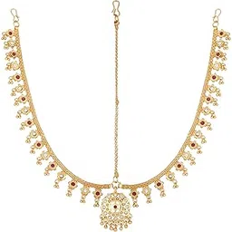 vfj vighnaharta fashion jewellery Vighnaharta Alloy maang Tikka for Women and Girls[VFJ1004MT]-picture-30