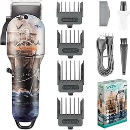 VGR V-690 Professional Hair Clipper | Cordless Hair Clipper for Men’s | Runtime: 150 min (Pirate Print)-picture-27