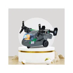 VGRASSP Push And Go Military Osprey Jet Airplane Toy For Kids With Rotating Blades - Army Style V-22 Designed Aircraft Toy - Color As Per Stock-picture-12