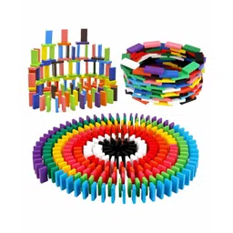 VGRASSP Wooden Domino Toy Multicolour - 240 Pieces-picture-10