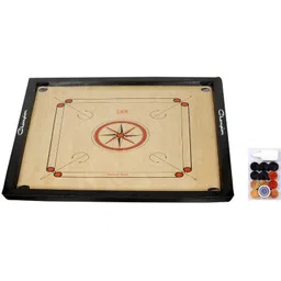 vhn Matte Finish 32 X 32 inches (Full Size) Carrom Board with Coins, Striker & Powder 50 cm Carrom Board-picture-31