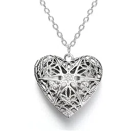 No-Tarnish No-Rusting Never Fading Heart Vintage Photo Locket Pendant for Women and Girls (NK0819)-image-26