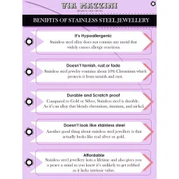 via mazzini Stainless Steel Black Strand Bracelet For Men (Bracelet0158) image 5