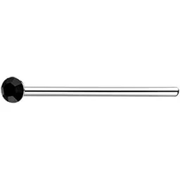 via mazzini 92.5-925 Sterling Silver Tiny 1.5mm Crystal Nose Pin Stud For Women and Girls (NR0249) 1 Pc-picture-32
