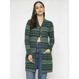 VIAZAA Women Longline Button Shrug-picture-40