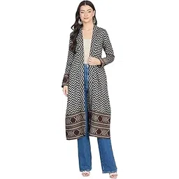 viazaa Women Self Designed Shwal Neck Acrylic Shrug-AJK122-GREY-picture-12