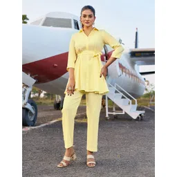 VIBE VISION Shirt Collar Tie-Up Tunic & Trouser-picture-41