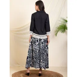 vibes by deebaco DEEBACO Shirt With Printed Sharara Co-Ords image 2