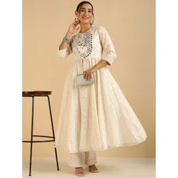 Vibes by Deebaco Embroidered Pure Cotton Tunic & Trousers Co-Ord Set-picture-22