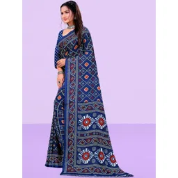 Vibhagyaa Bandhani Poly Chiffon Saree-picture-38