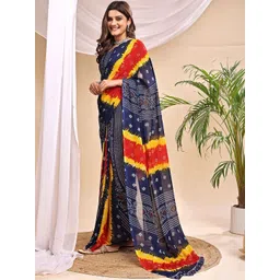 Vibhagyaa Bandhani Poly Chiffon Saree-picture-33
