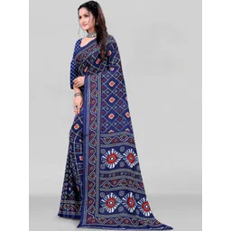 Vibhagyaa Bandhani Poly Georgette Saree-picture-20