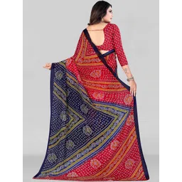 Vibhagyaa Bandhani Poly Georgette Saree image 4