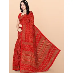 Vibhagyaa Bandhani Printed Saree-picture-31