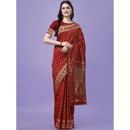 Vibhagyaa Ethnic Motifs Poly Chiffon Saree-picture-22