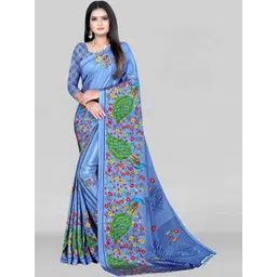 Vibhagyaa Ethnic Motifs Poly Crepe Saree-picture-10