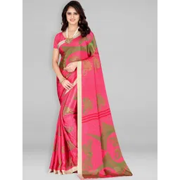 Vibhagyaa Ethnic Motifs Poly Crepe Saree-picture-28