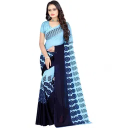 Vibhagyaa Ethnic Motifs Poly Georgette Saree-picture-39