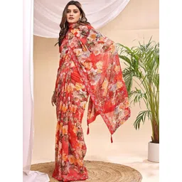 Vibhagyaa Floral Poly Chiffon Saree-picture-30