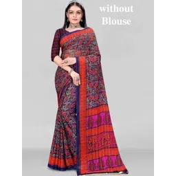 Vibhagyaa Floral Poly Georgette Saree-picture-23