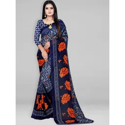 Vibhagyaa Floral Poly Georgette Saree-picture-15
