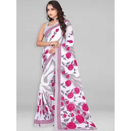 Vibhagyaa Floral Poly Georgette Saree-picture-15
