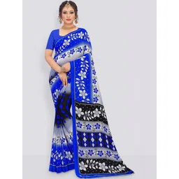 Vibhagyaa Floral Poly Georgette Saree-picture-11