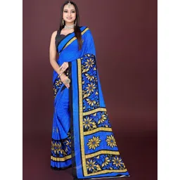 Vibhagyaa Floral Printed Poly Chiffon Saree-picture-31