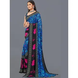 Vibhagyaa Floral Pure Chiffon Saree-picture-22