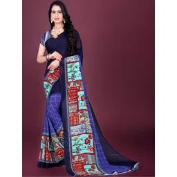 Vibhagyaa Floral Pure Chiffon Saree-picture-39