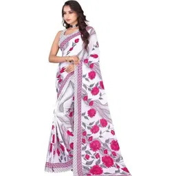 Vibhagyaa Floral Pure Georgette Saree-picture-30
