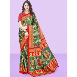 Vibhagyaa Paisley Poly Chiffon Saree-picture-24