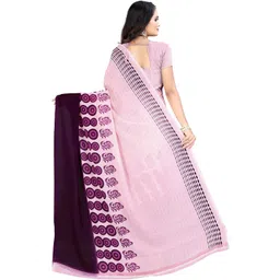 Vibhagyaa Poly Georgette Saree image 4