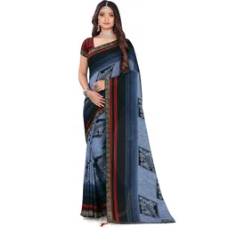 Vibhagyaa Printed Chiffon Saree image 1