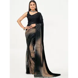 Vibhagyaa Printed Georgette Saree image 1