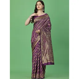 Vibhagyaa Woven Design Zari Art Silk Saree-picture-23