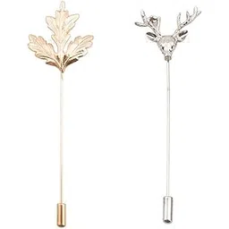 vibhavari Combo Of Men's Brooch/Lapel Pin (Pack Of 2)-picture-55