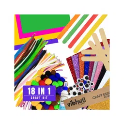 Vibhuti Crafts Ultimate DIY Craft Bundle: 18-in-1 Mega Kit with 450+ Items - Perfect for Creative Kids-image-3