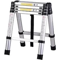 Vichaxan Telescopic Aluminium Ladder | Portable Folding A-Frame Design | Multi-Position with Safety Lock || 1.4 Miters ||-picture-19